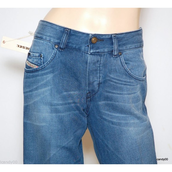 Diesel VIXY 008LB Wide Leg Relax Fit Mid Rise Stretch Jeans Pants 27x32 Nwt - Picture 3 of 7